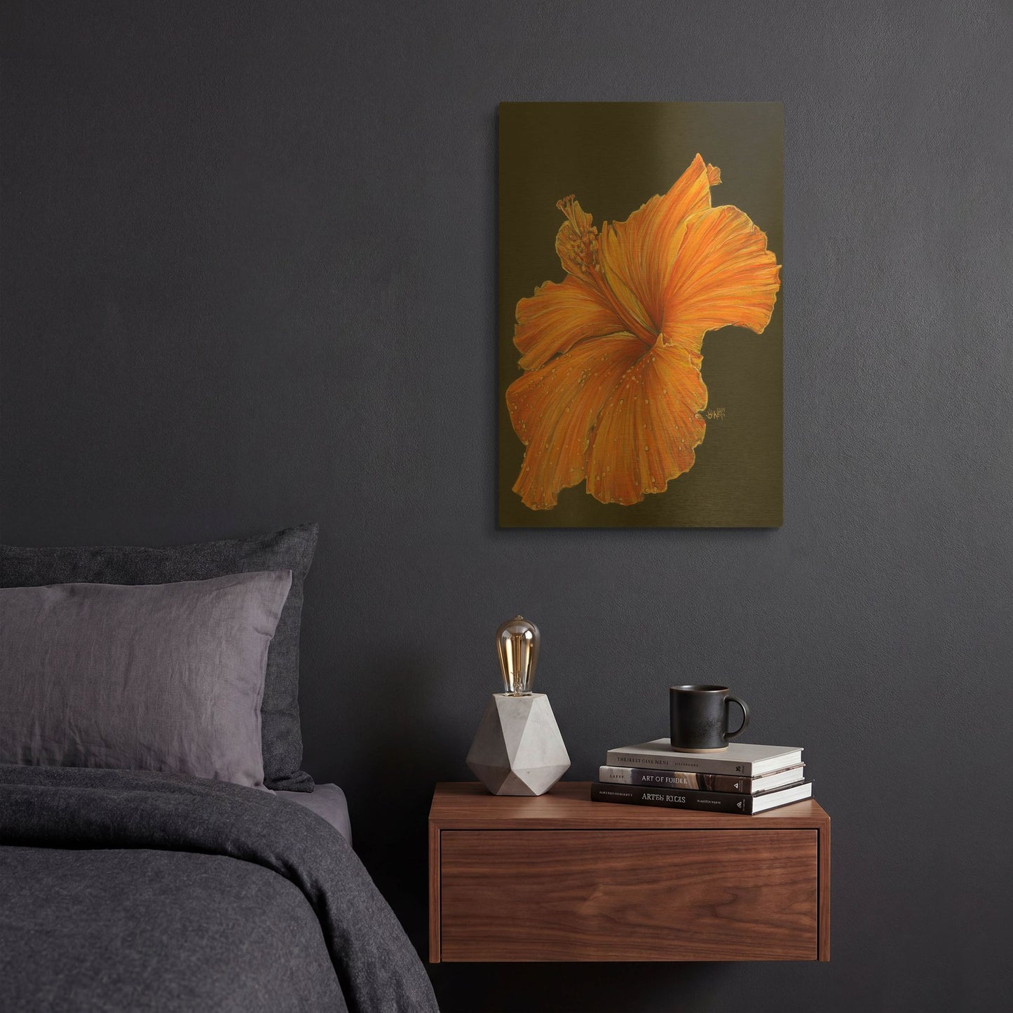 'Momentus' By Barbara Keith Gold Metal Wall Art