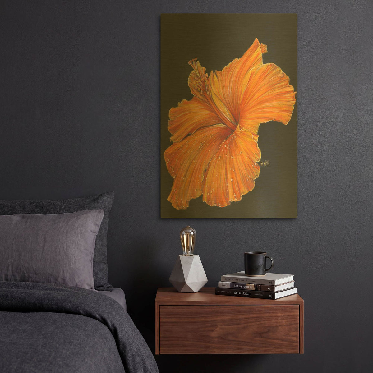 'Momentus' By Barbara Keith Gold Metal Wall Art