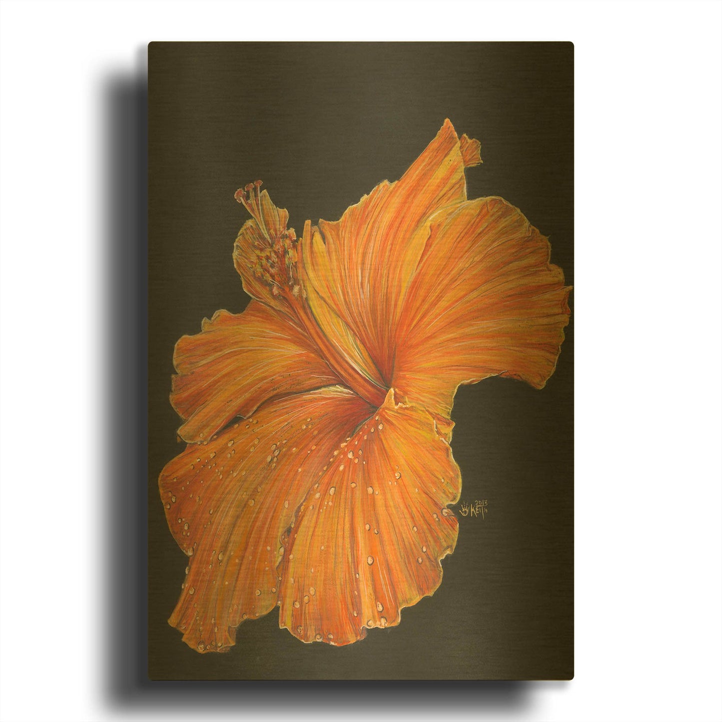 'Momentus' By Barbara Keith Gold Metal Wall Art