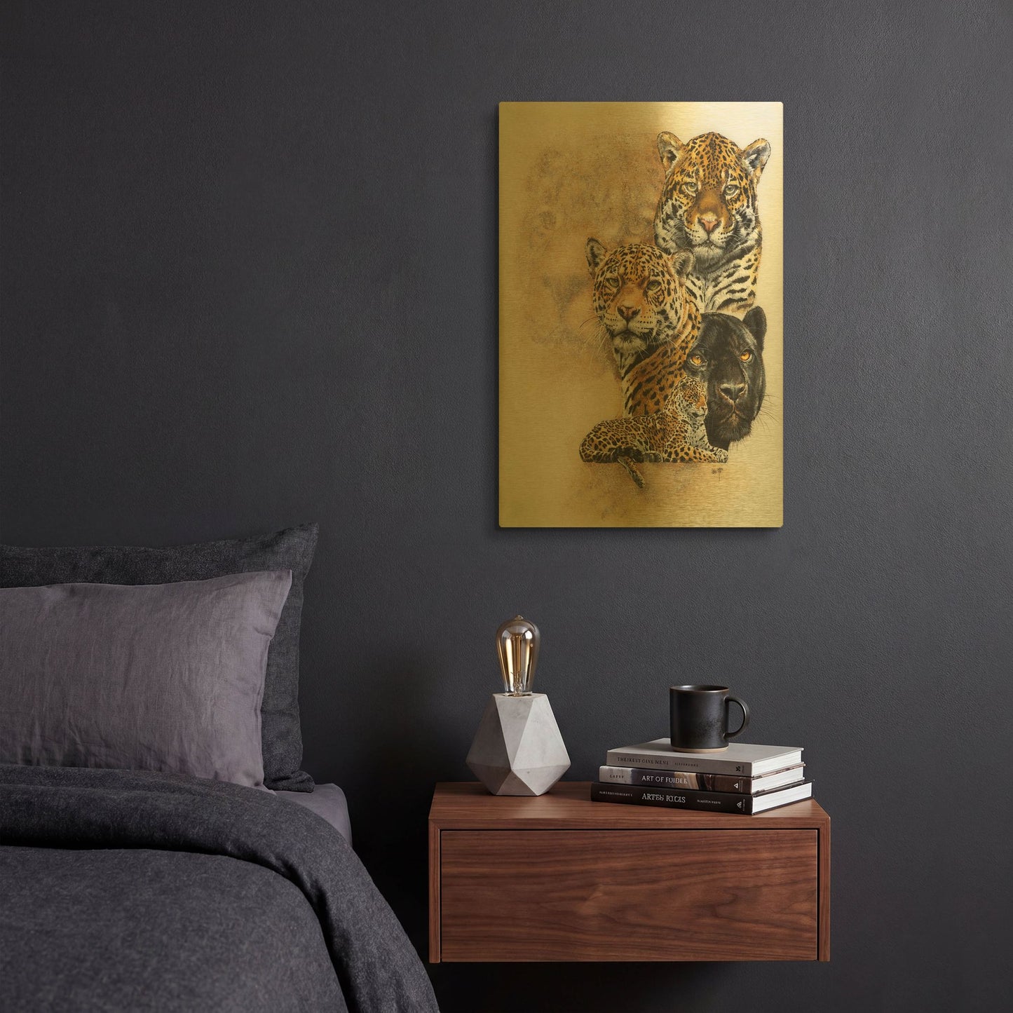'Moxie' By Barbara Keith Gold Metal Wall Art