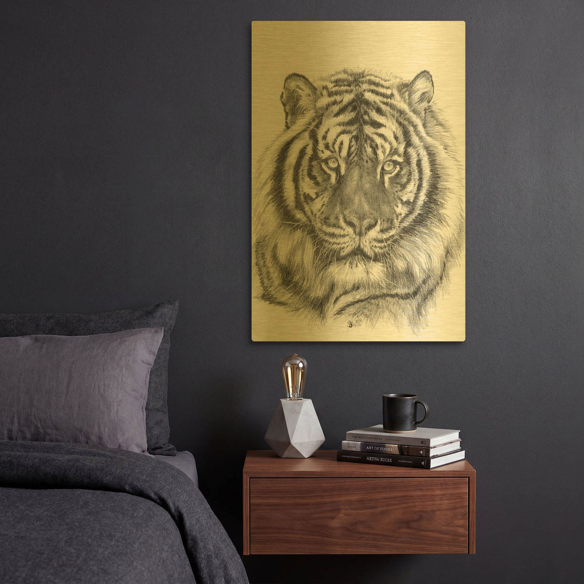 'Sparkle' By Barbara Keith Gold Metal Wall Art