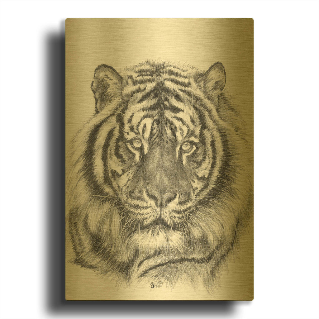 'Sparkle' By Barbara Keith Gold Metal Wall Art