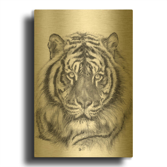 'Sparkle' By Barbara Keith Gold Metal Wall Art