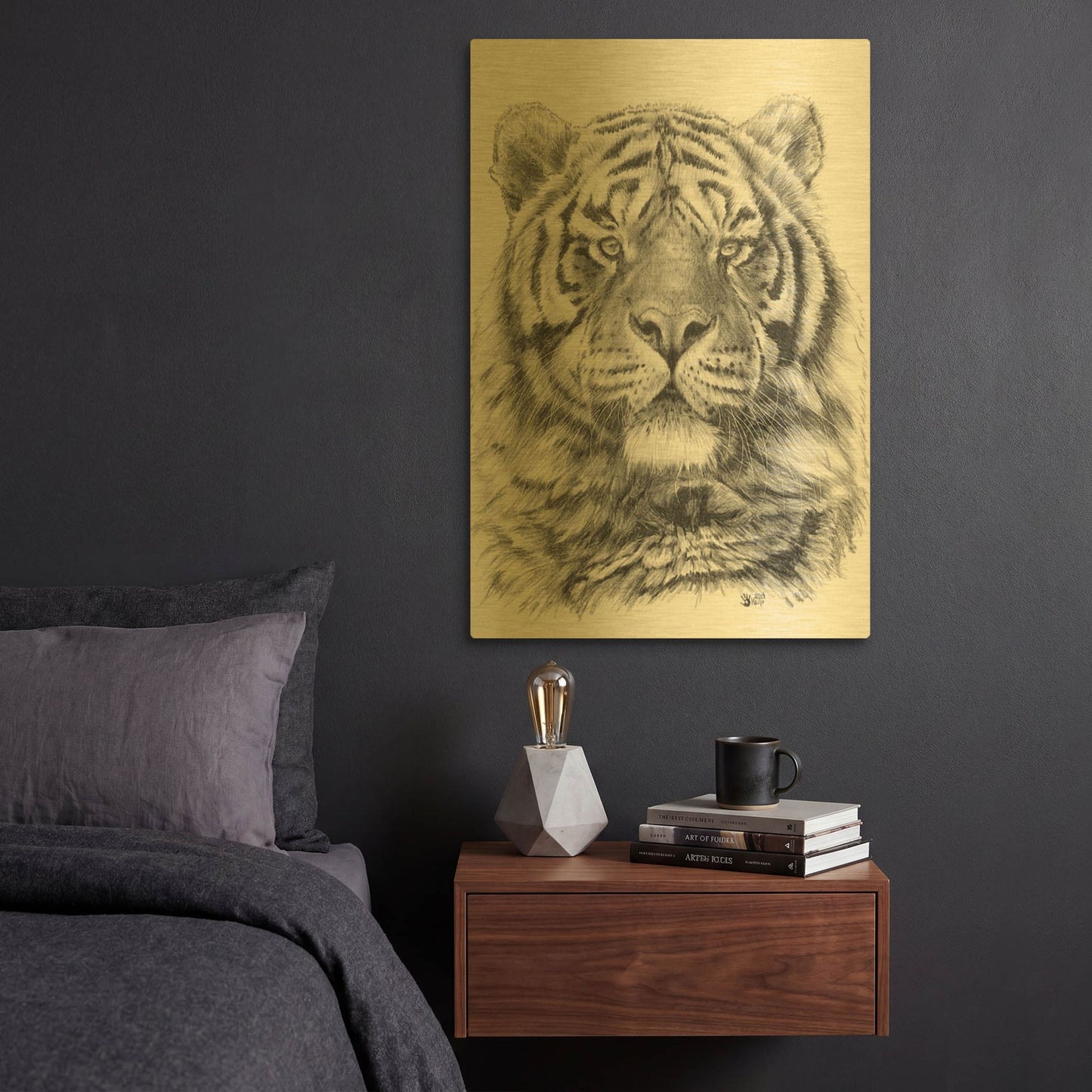 'Venturer' By Barbara Keith Gold Metal Wall Art