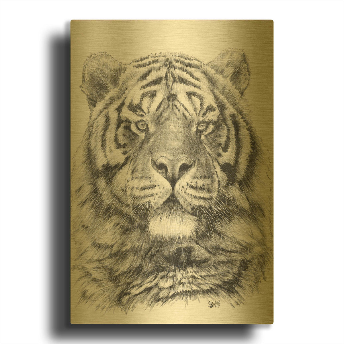 'Venturer' By Barbara Keith Gold Metal Wall Art
