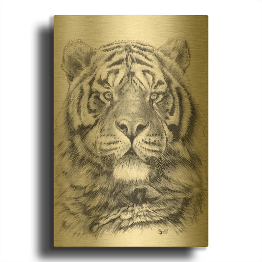 'Venturer' By Barbara Keith Gold Metal Wall Art