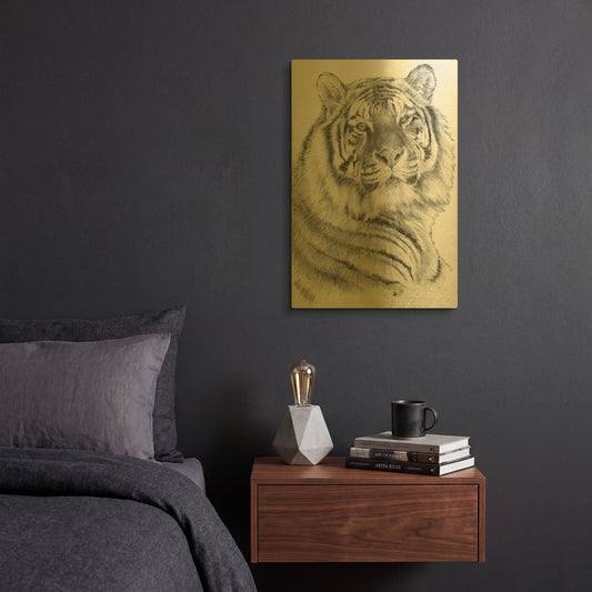 'Voyager' By Barbara Keith Gold Metal Wall Art