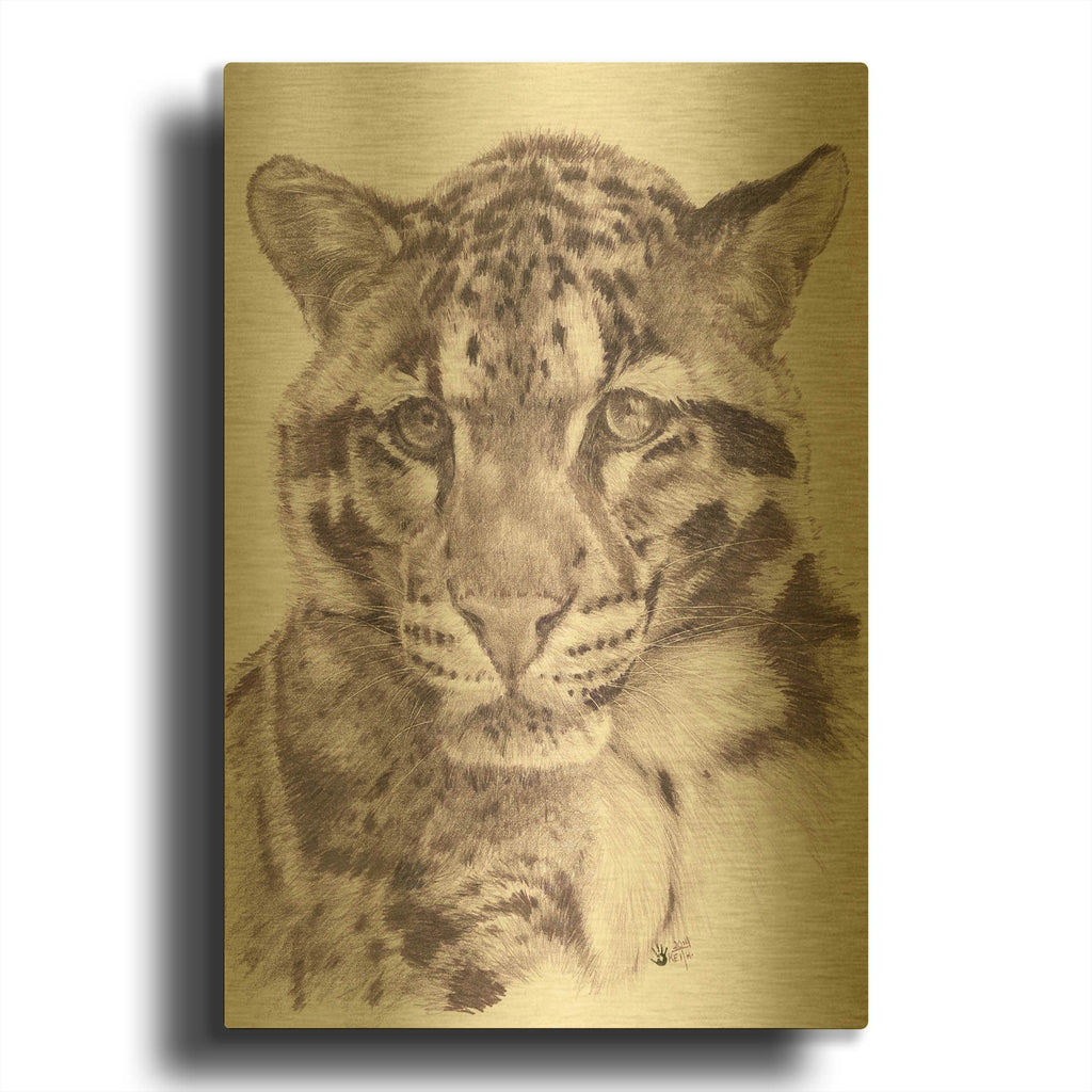 'Bold' By Barbara Keith Gold Metal Wall Art