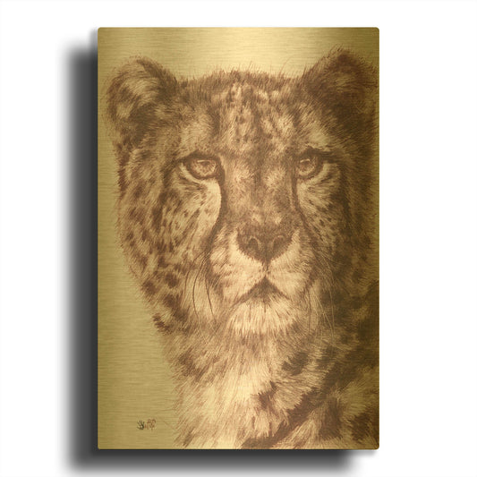 'Hustle' By Barbara Keith Gold Metal Wall Art