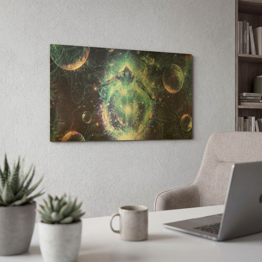 'All From Nothing We Become Something' By Cameron Gray Gold Metal Wall Art