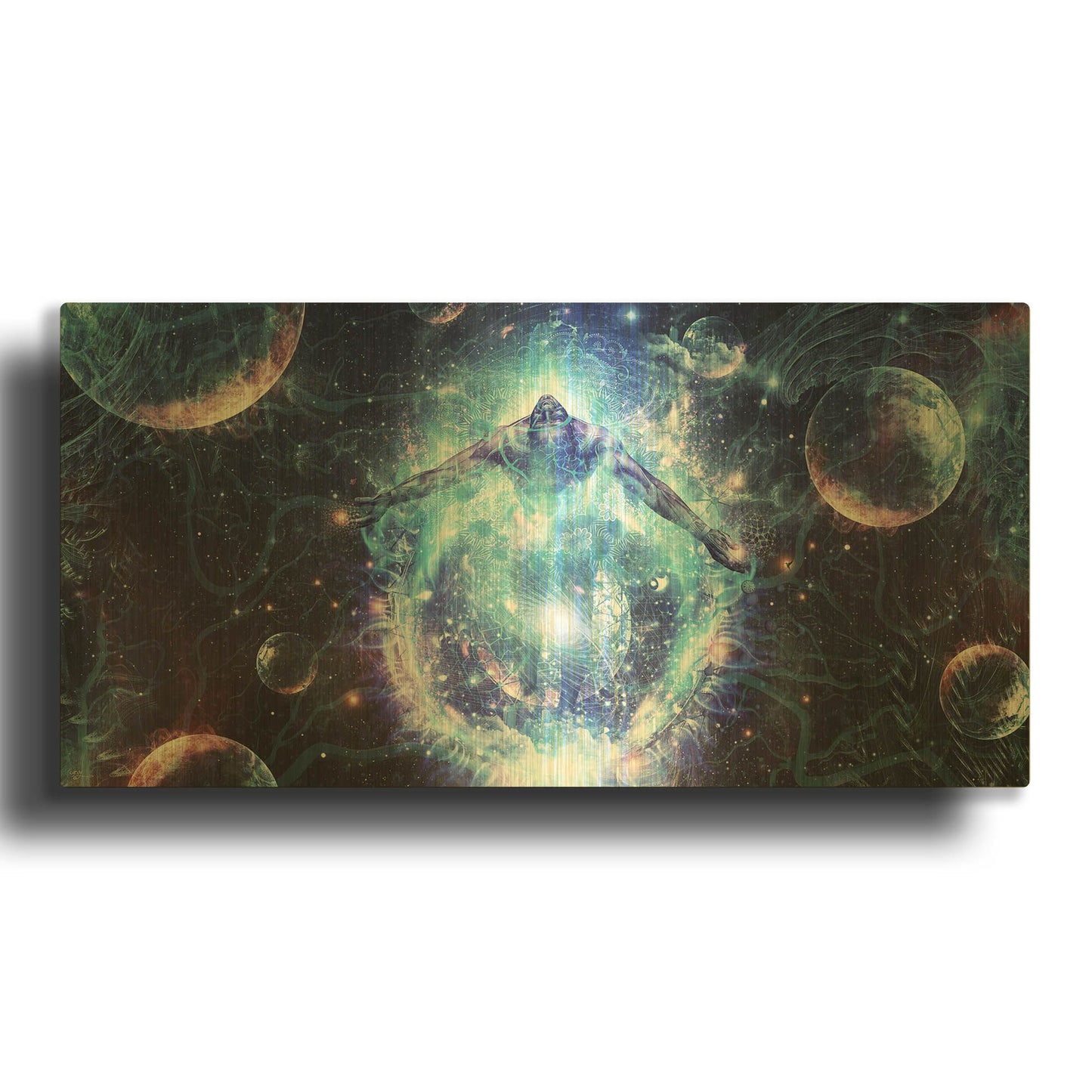 'All From Nothing We Become Something' By Cameron Gray Gold Metal Wall Art