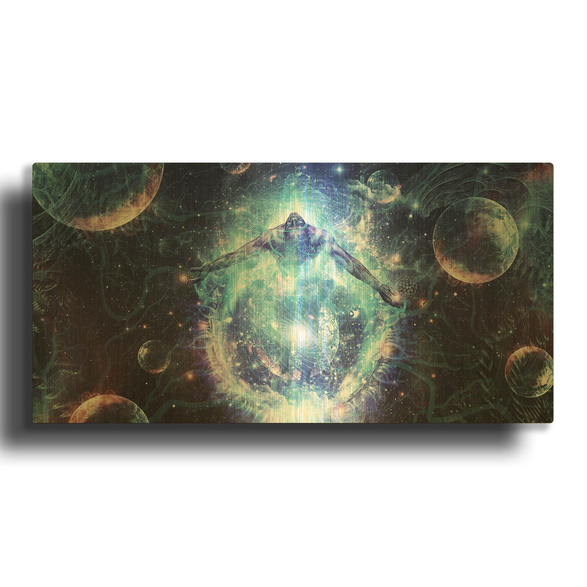 'All From Nothing We Become Something' By Cameron Gray Gold Metal Wall Art