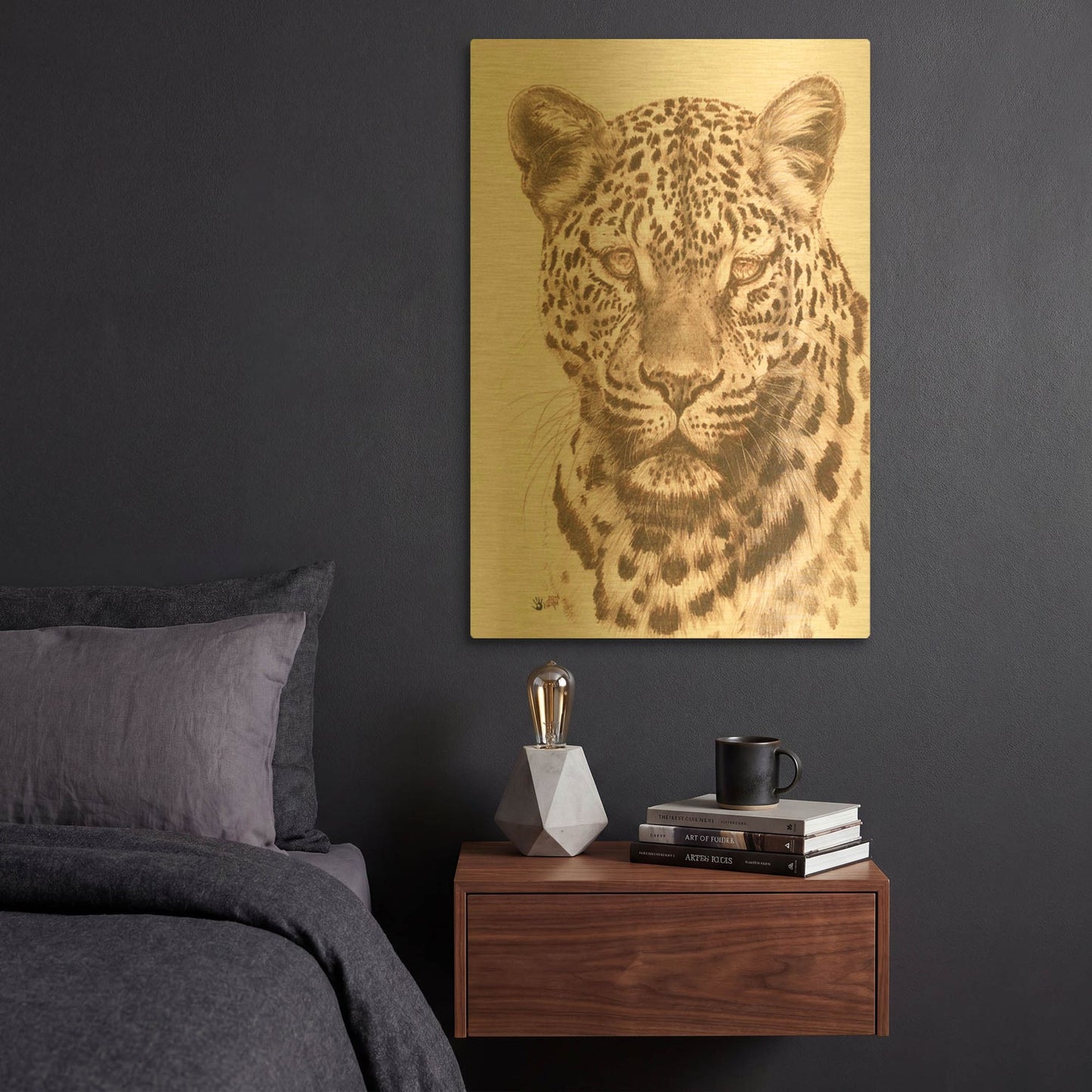 'Potency' By Barbara Keith Gold Metal Wall Art