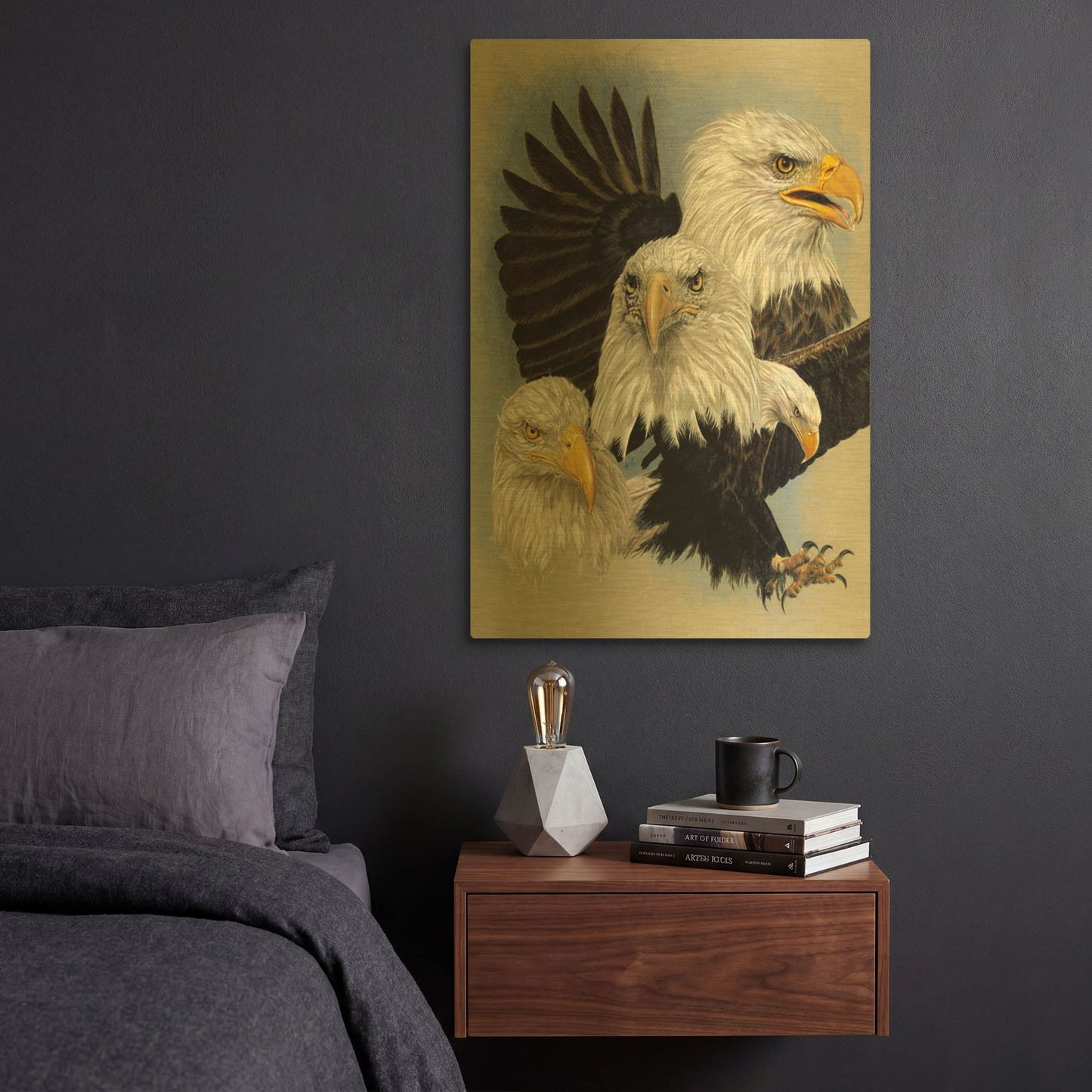 'Valor' By Barbara Keith Gold Metal Wall Art