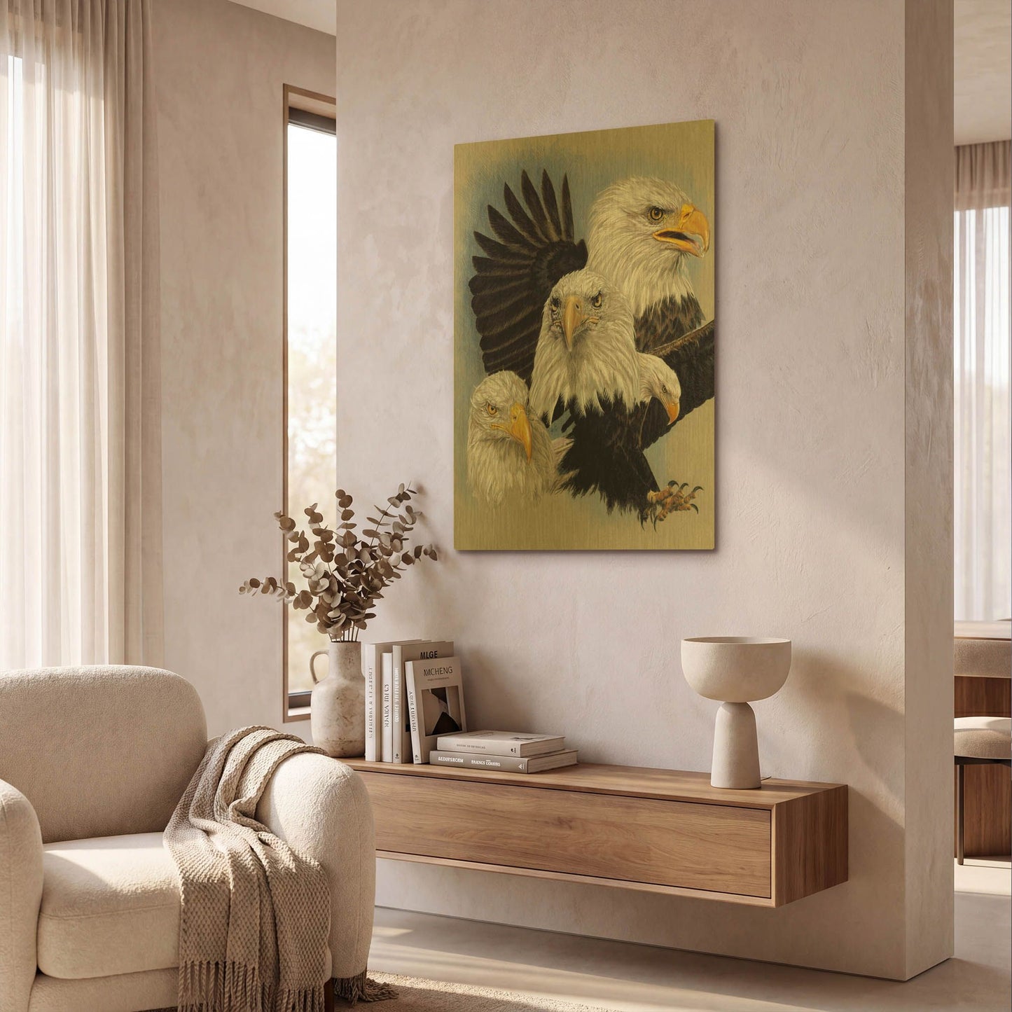 'Valor' By Barbara Keith Gold Metal Wall Art