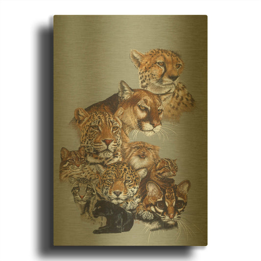 'Awesome' By Barbara Keith Gold Metal Wall Art