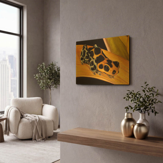 'Quiet Morning' By Barbara Keith Gold Metal Wall Art