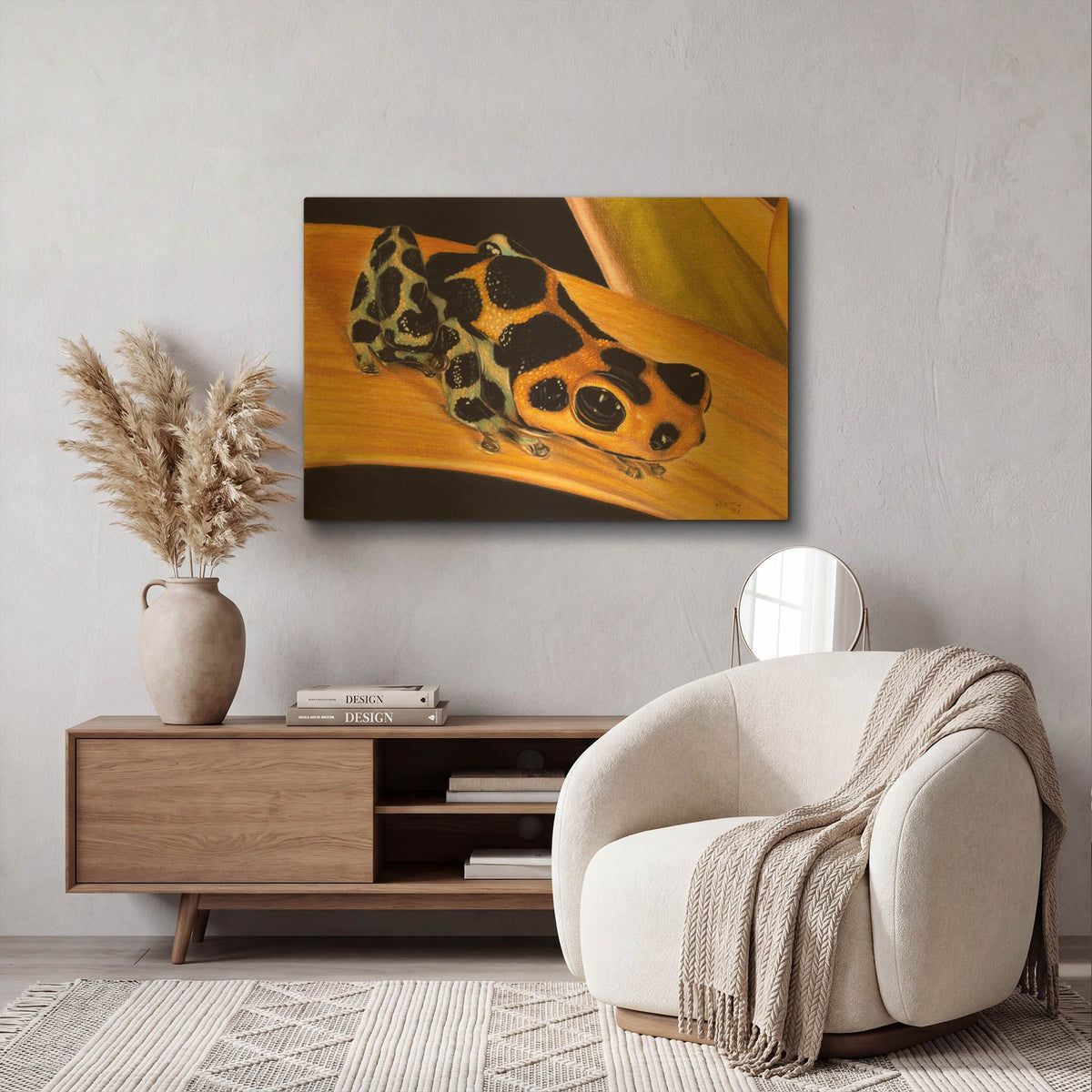 'Quiet Morning' By Barbara Keith Gold Metal Wall Art