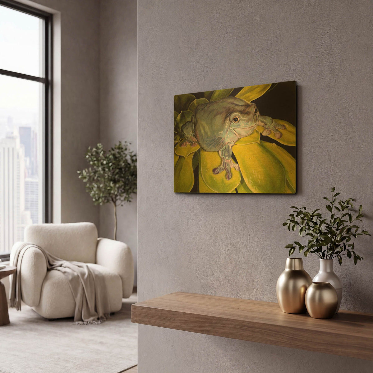 'Got Bugs' By Barbara Keith Gold Metal Wall Art