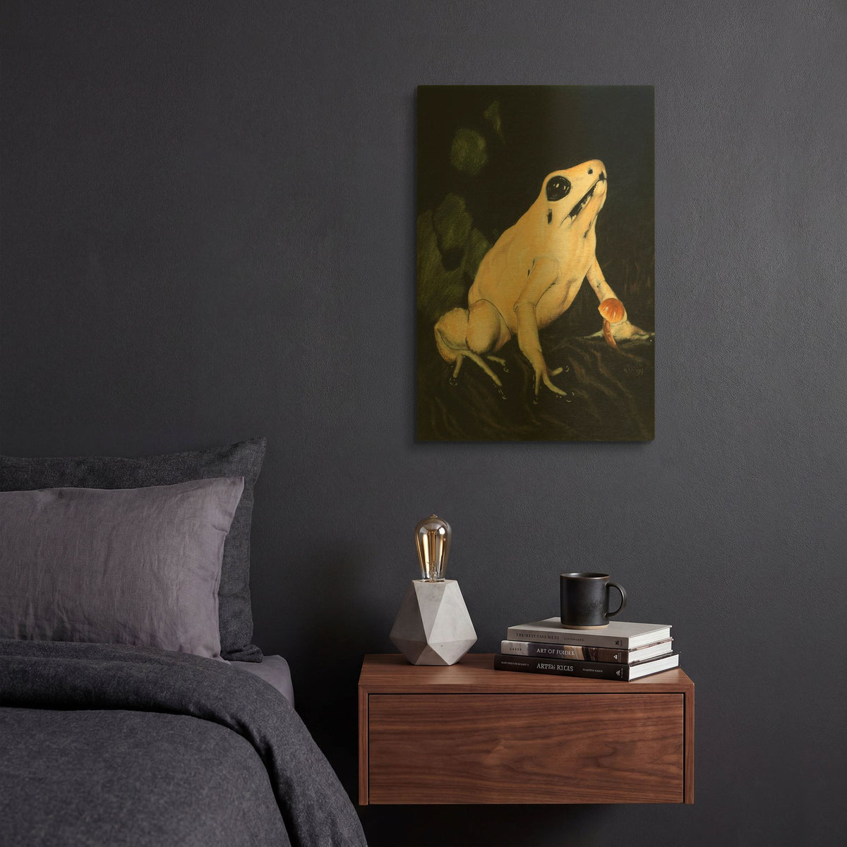 'Golden Poison - Dart' By Barbara Keith Gold Metal Wall Art