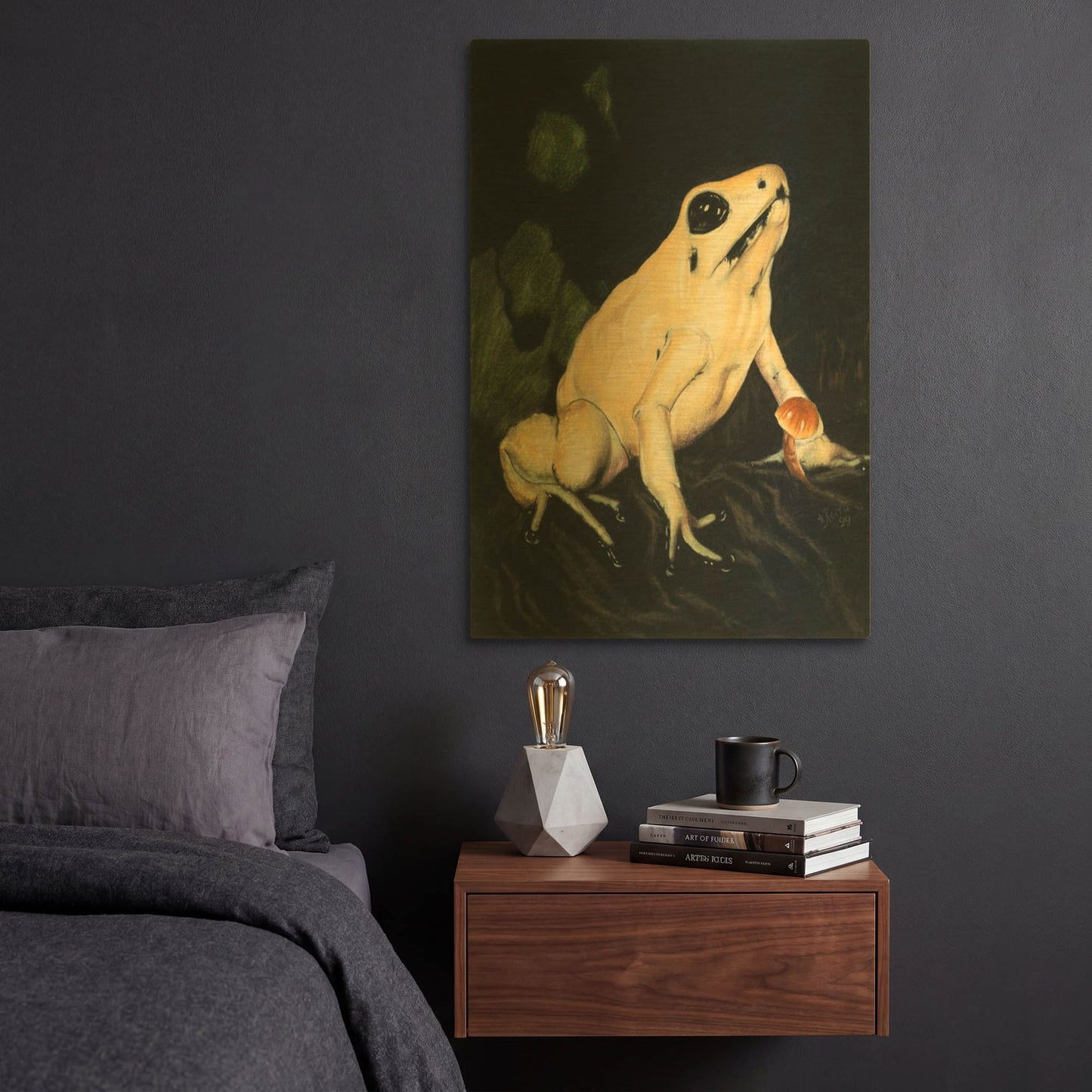 'Golden Poison - Dart' By Barbara Keith Gold Metal Wall Art