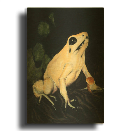 'Golden Poison - Dart' By Barbara Keith Gold Metal Wall Art
