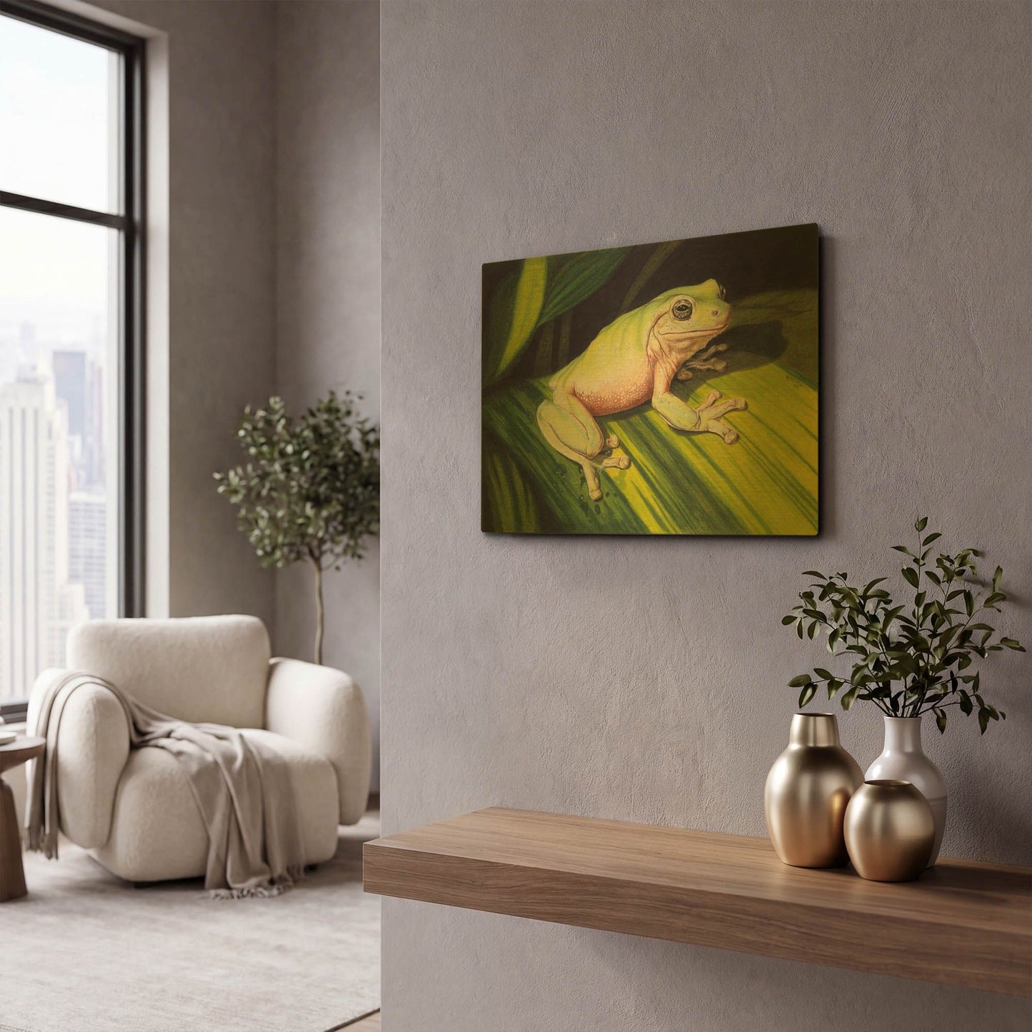 'Early Mornin' By Barbara Keith Gold Metal Wall Art