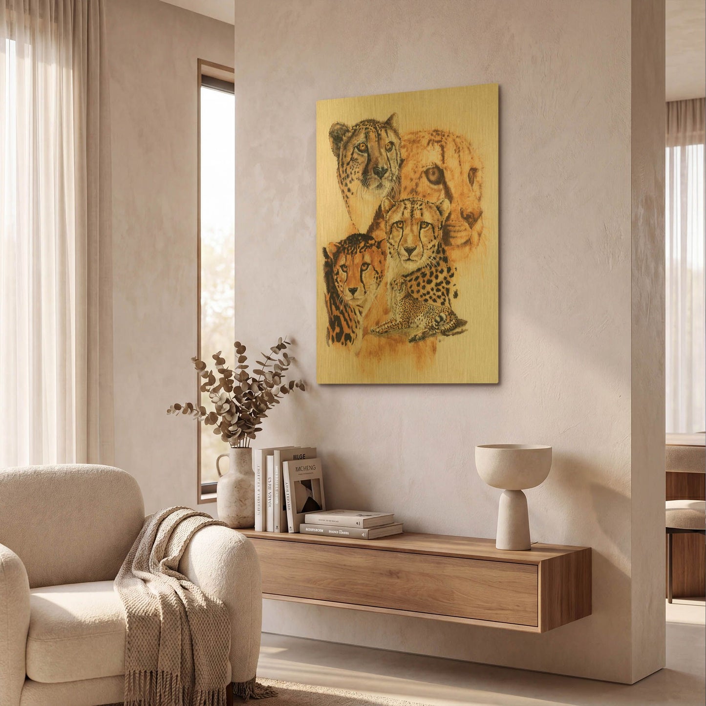 'Expeditious' By Barbara Keith Gold Metal Wall Art