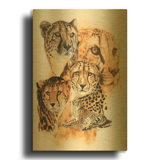 'Expeditious' By Barbara Keith Gold Metal Wall Art