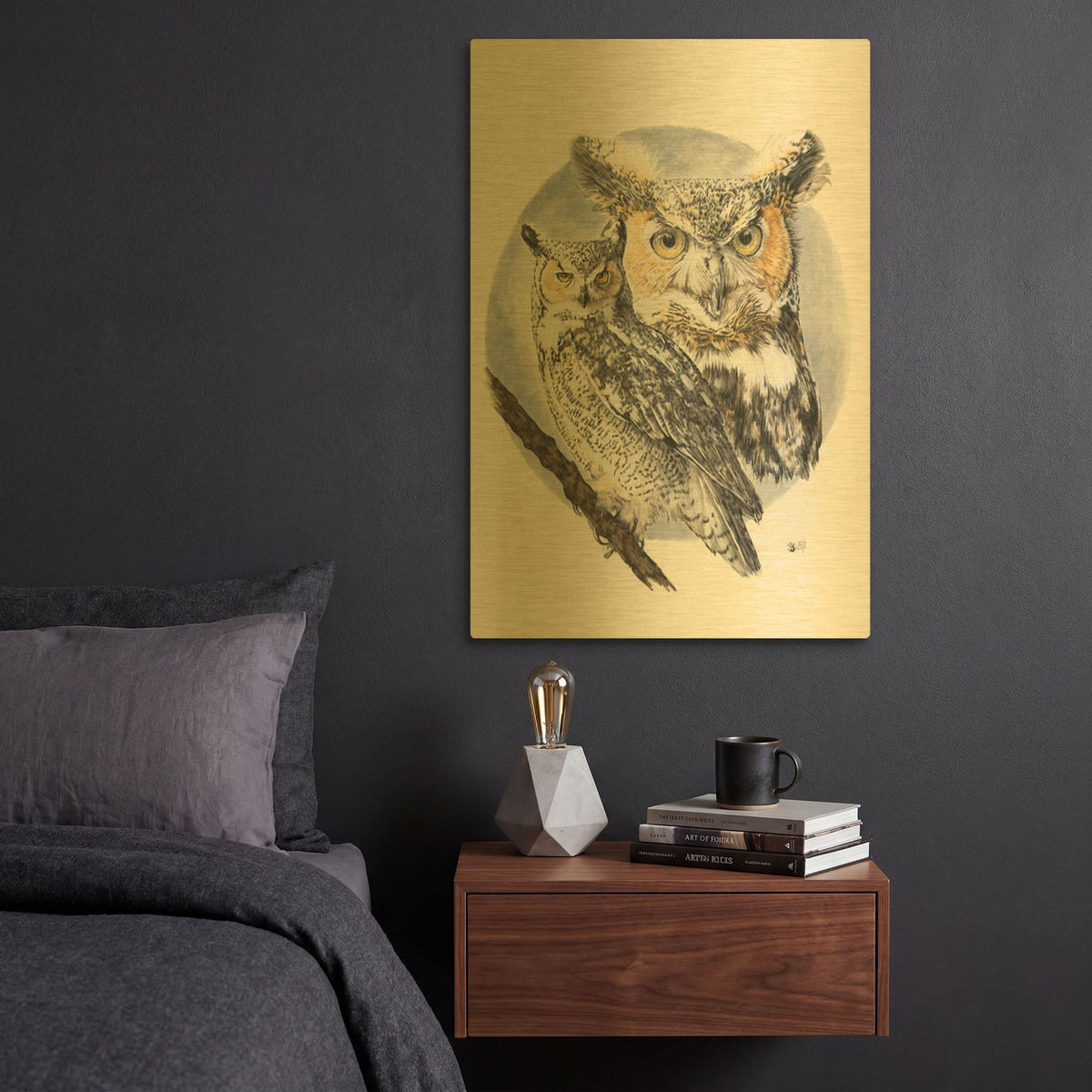 'Intrepid' By Barbara Keith Gold Metal Wall Art
