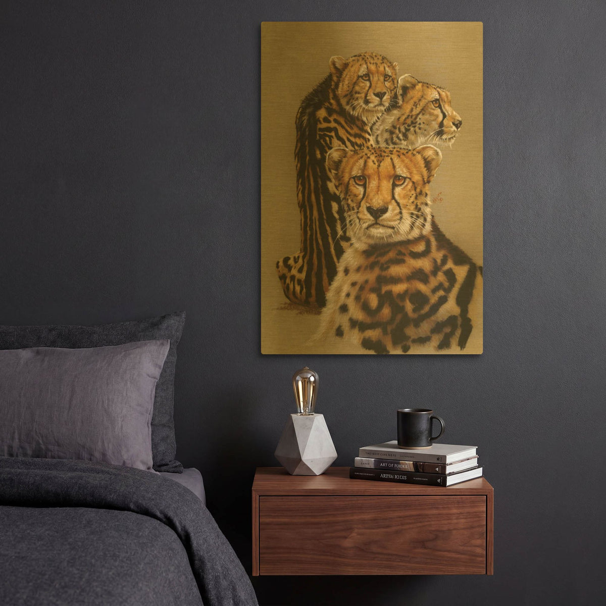 'Majestic Vagabond' By Barbara Keith Gold Metal Wall Art