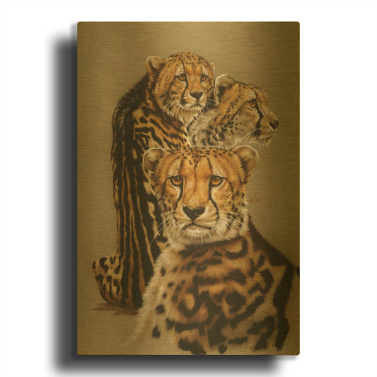 'Majestic Vagabond' By Barbara Keith Gold Metal Wall Art