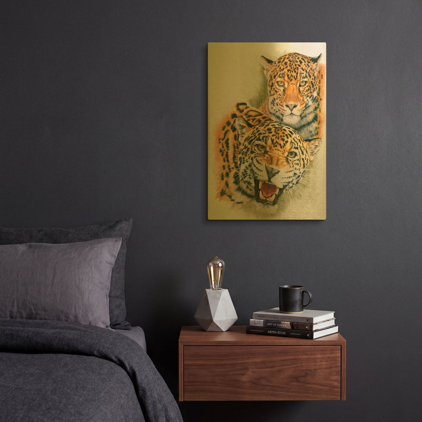 'Blaze Of Glory' By Barbara Keith Gold Metal Wall Art