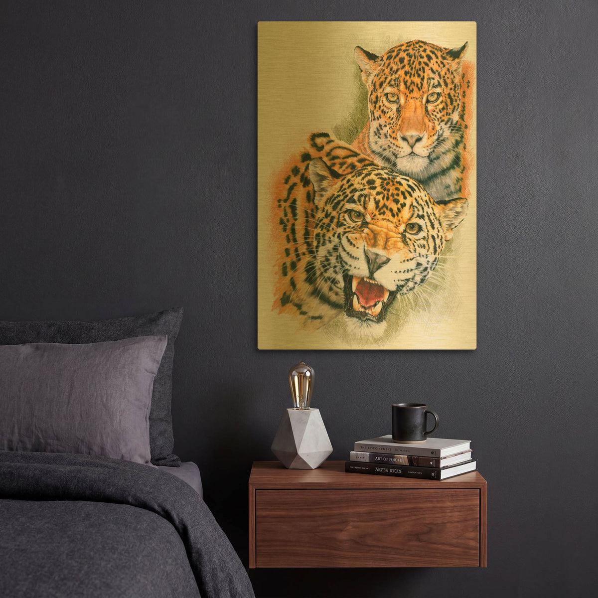 'Blaze Of Glory' By Barbara Keith Gold Metal Wall Art