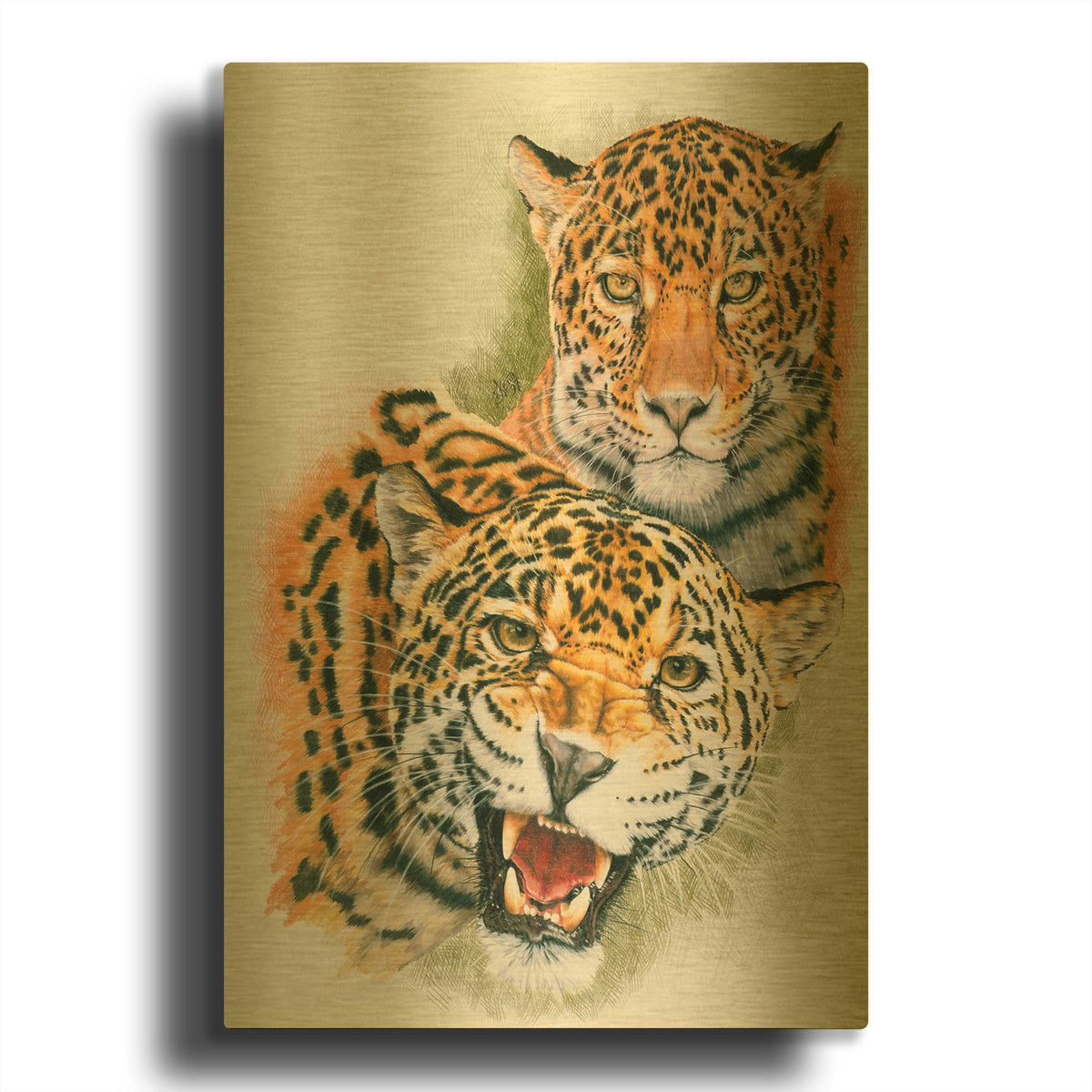 'Blaze Of Glory' By Barbara Keith Gold Metal Wall Art