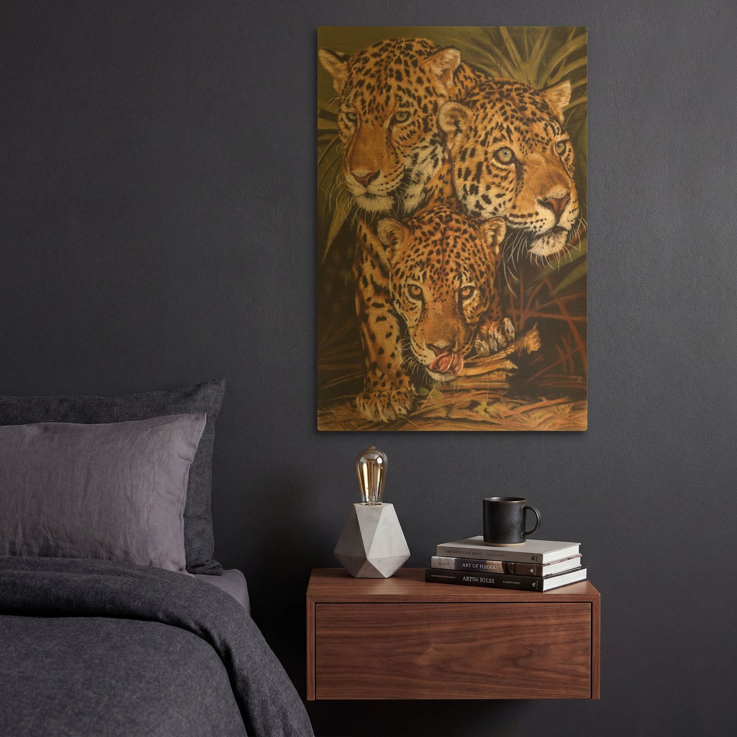 'Forest Jewels' By Barbara Keith Gold Metal Wall Art