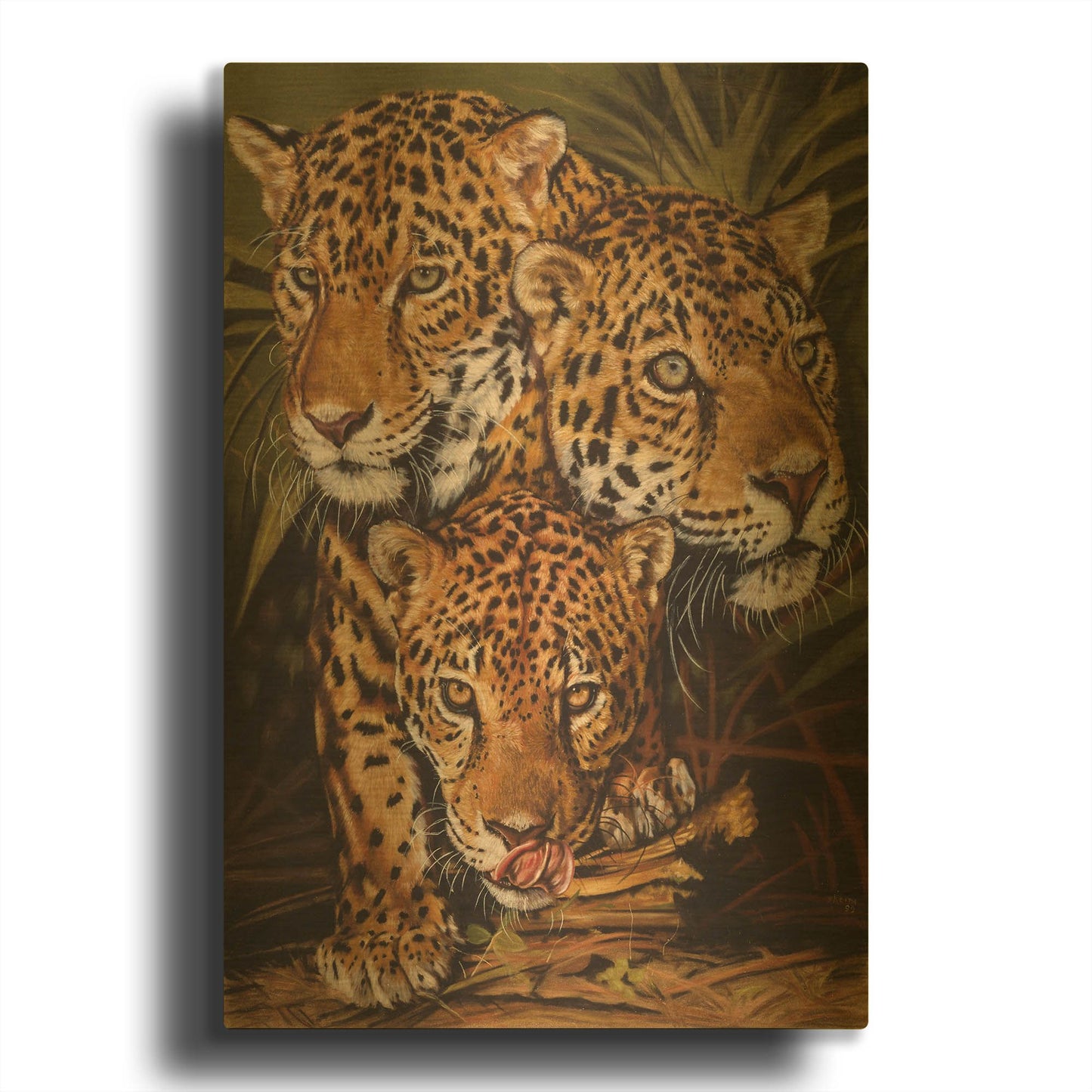 'Forest Jewels' By Barbara Keith Gold Metal Wall Art