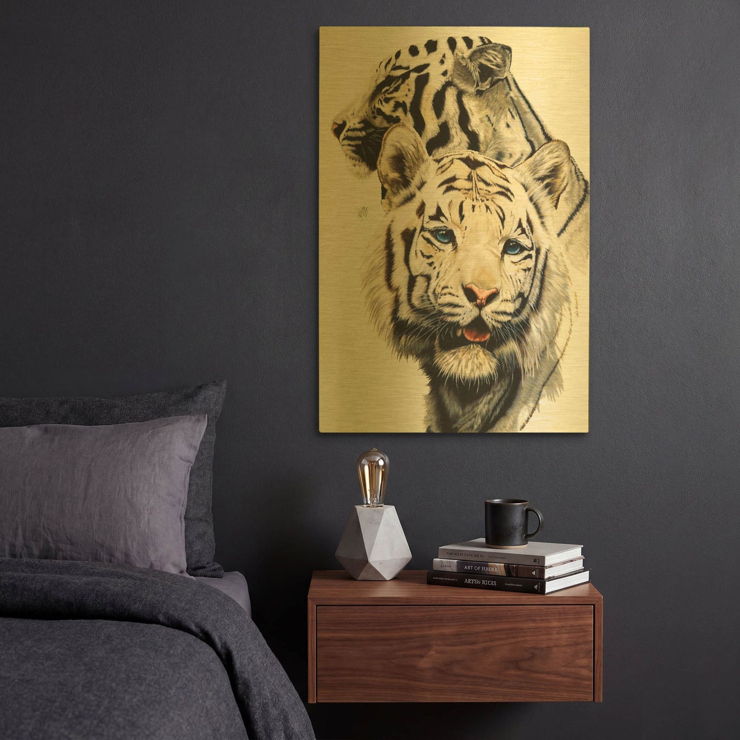 'Ghost' By Barbara Keith Gold Metal Wall Art