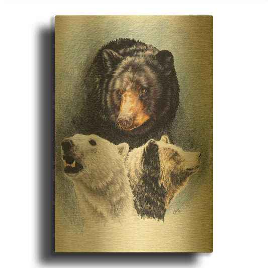 'Natures Image' By Barbara Keith Gold Metal Wall Art