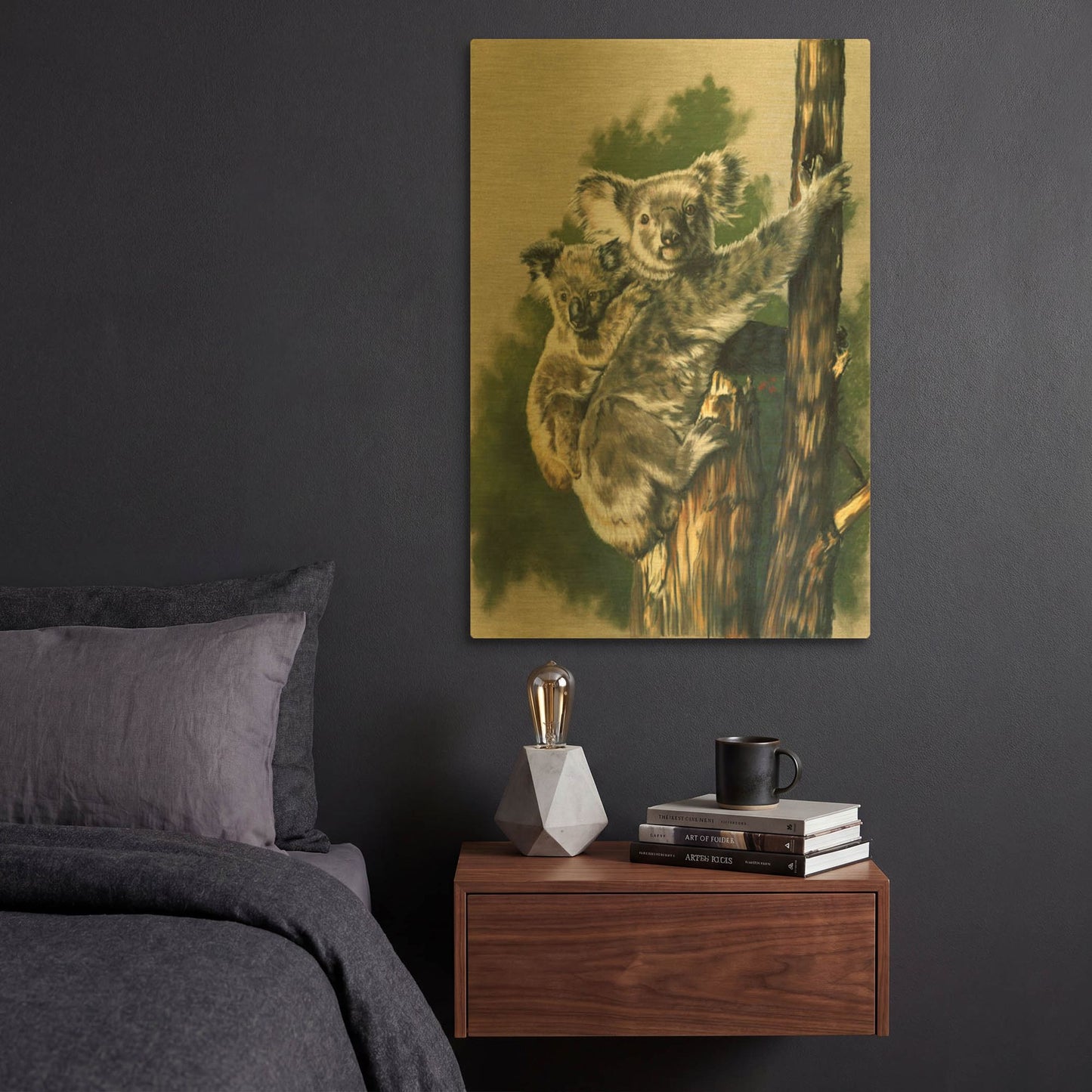'Brown-Eyed Beauties' By Barbara Keith Gold Metal Wall Art
