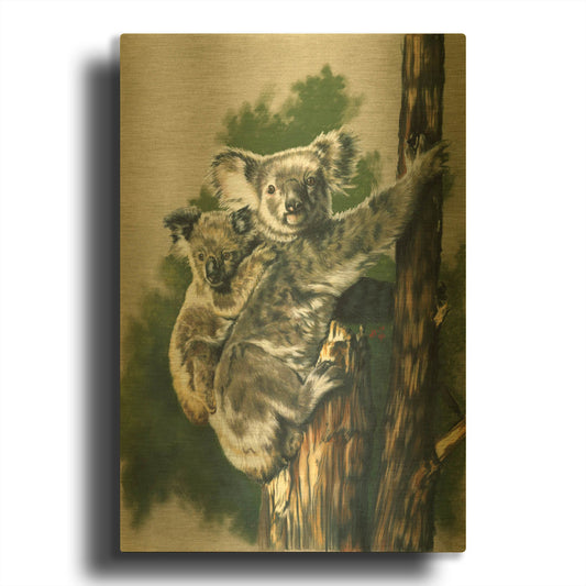 'Brown-Eyed Beauties' By Barbara Keith Gold Metal Wall Art