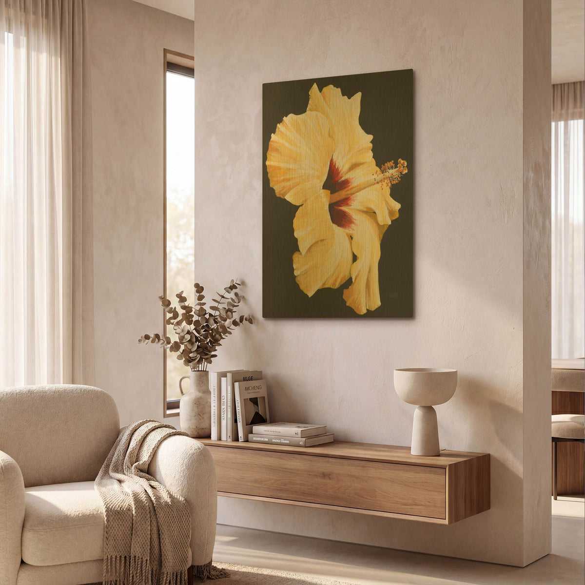 'Sunny' By Barbara Keith Gold Metal Wall Art