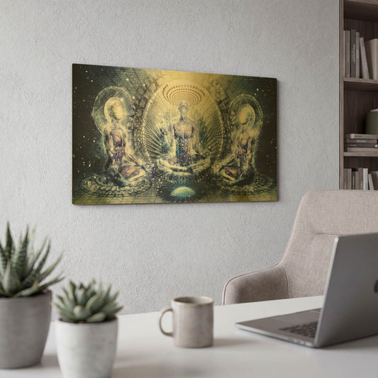 'Awake Could Be So Beautiful' By Cameron Gray Gold Metal Wall Art
