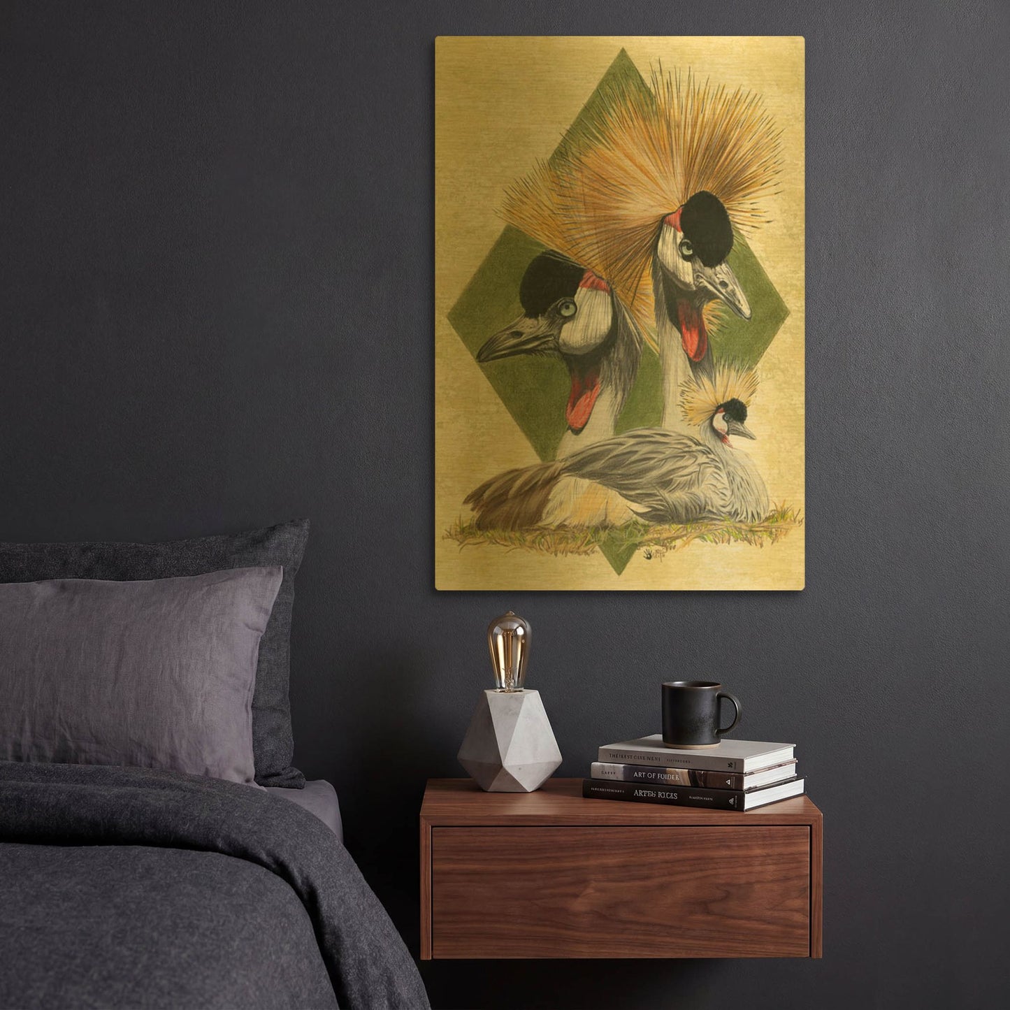 'Zenith' By Barbara Keith Gold Metal Wall Art