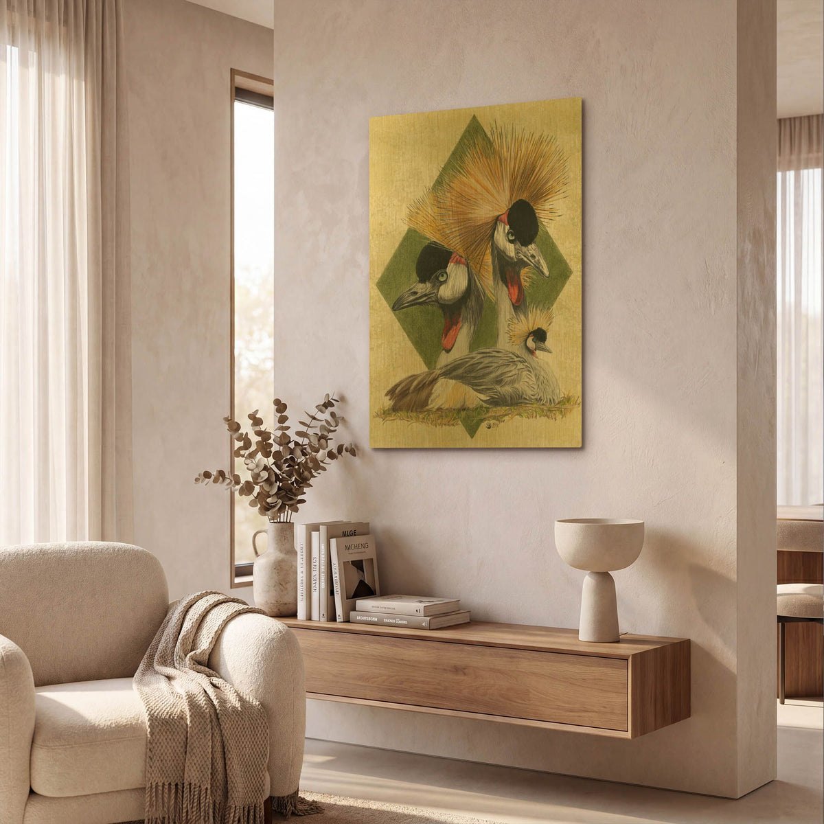 'Zenith' By Barbara Keith Gold Metal Wall Art