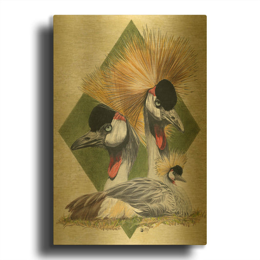 'Zenith' By Barbara Keith Gold Metal Wall Art