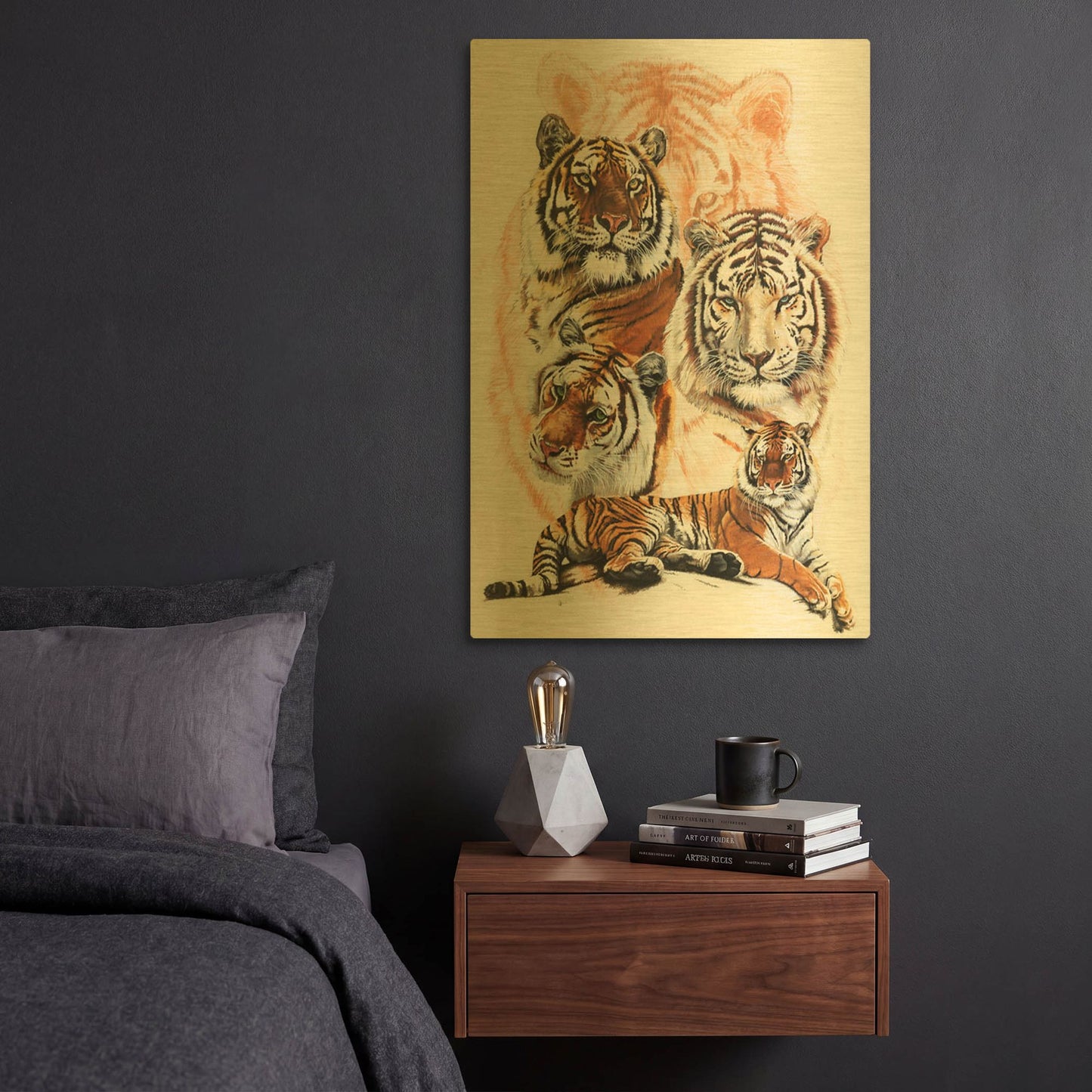 'Czar' By Barbara Keith Gold Metal Wall Art