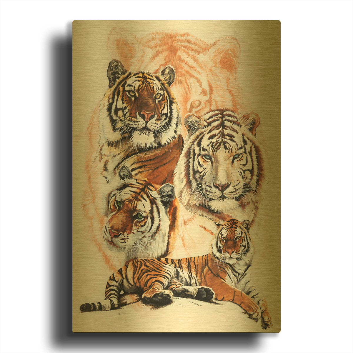'Czar' By Barbara Keith Gold Metal Wall Art