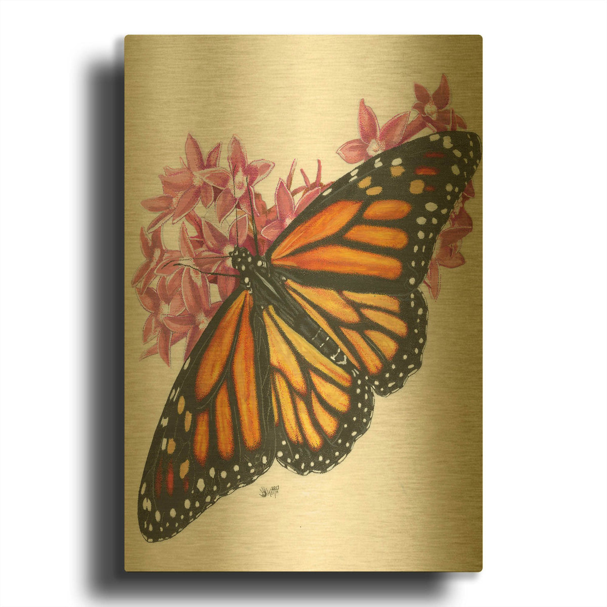 'Discovery' By Barbara Keith Gold Metal Wall Art