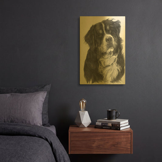'Dutiful' By Barbara Keith Gold Metal Wall Art